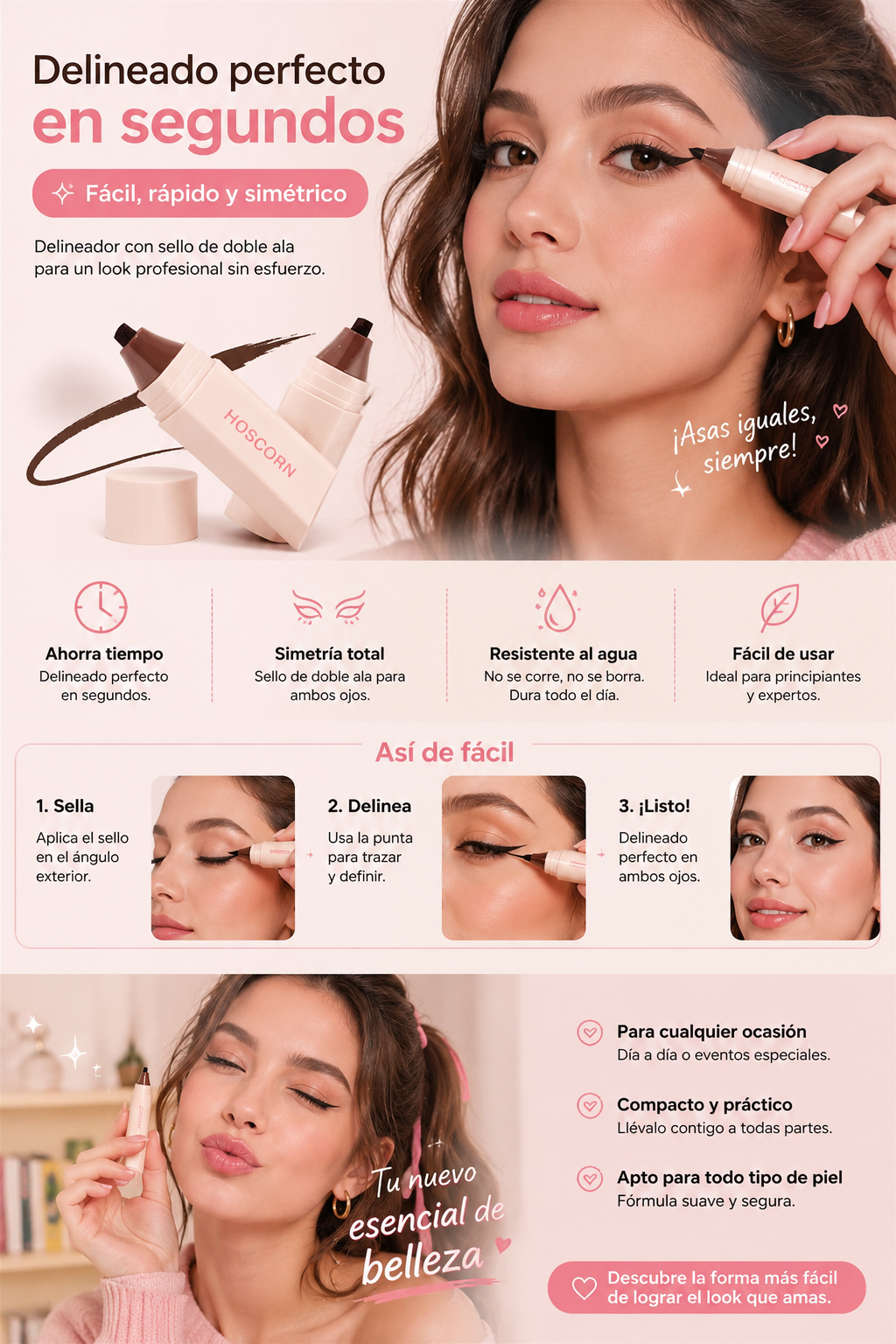 Eyeliner Doble Punta Facil de usar